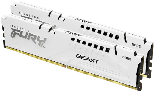 Оперативная память Kingston FURY 64GB (2x32GB) DDR5 6400MHz Beast White (KF564C32BWEK2-64) - фото 2