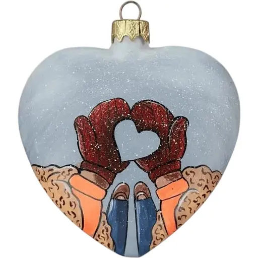 Ялинкова прикраса Санта Шоп Тепло долонь скло (4820001154542)
