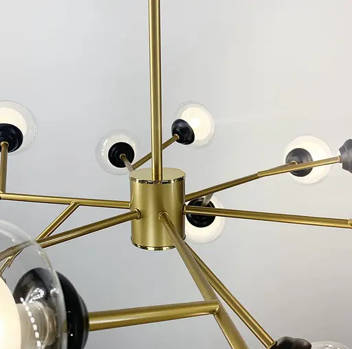 Люстра в стилі Contemporary у золотистому кольорі на 15 плафонів | Арт. 9101/15 GD | Line F - фото 4