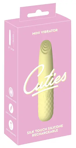 Вібратор Cuties Mini 10.5 см жовтий - фото 9