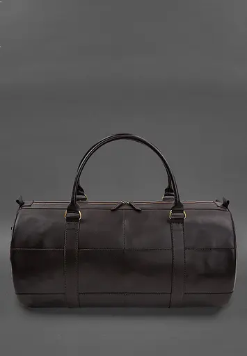 Шкіряна сумка Harper MAXI темно-коричнева краст - фото 3