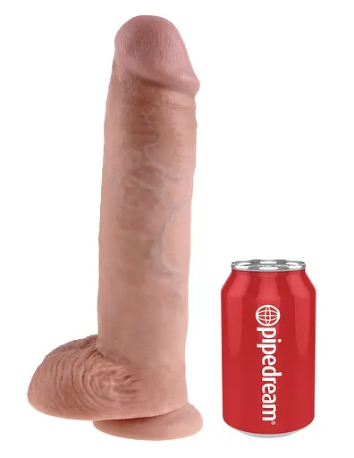 Фаллоимитатор King Cock 11" 29 см телесный - фото 5