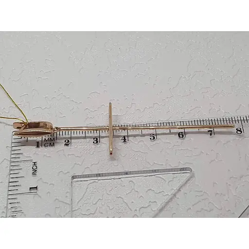 Золоті сережки Платон Хрестики. 1С283/00Б - фото 5