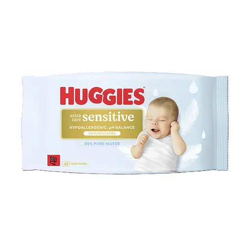 Вологі серветки Huggies Extra Care Sensitive 48 шт. - фото 2