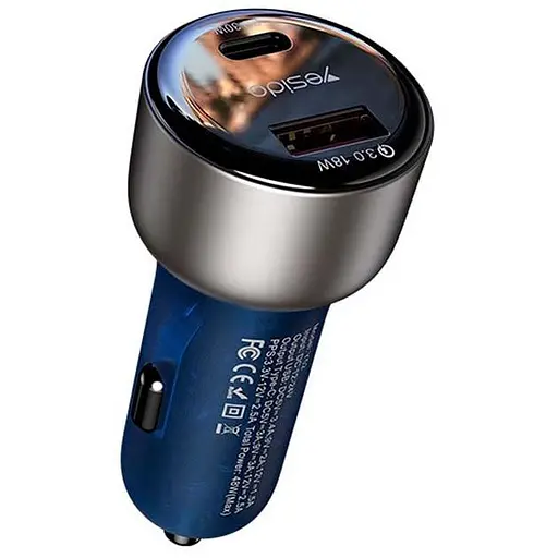 Автомобільний зарядний пристрій Yesido Y52 PD48W+QC3.0 - фото 2