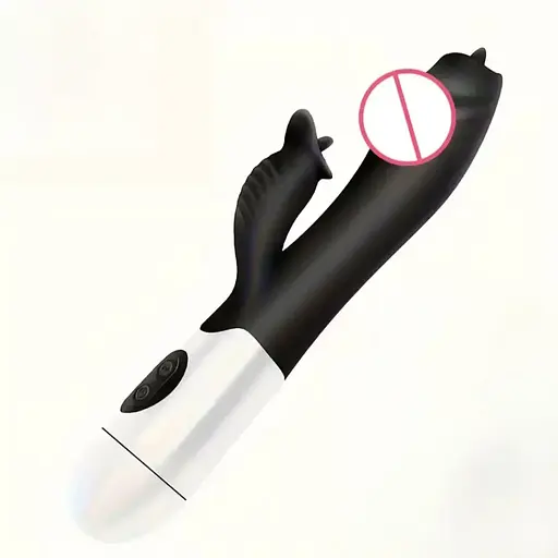 Жіночий вібратор для клітора зі стимулятором клітора чорний - фото 1