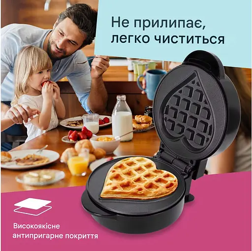 Вафельница-мини ADE Сердце (KG2345) - фото 5