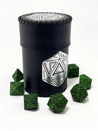 Настольная игра Планета Ігор Чаша для кубиков D20 (черная) (Dice cup D20 black) (pi-dc004) - фото 3
