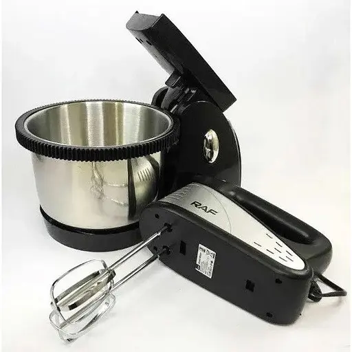 Стационарный миксер ручной RAF R.6661 комбайн с металлической вращающейся чашей 2л 800 Вт - фото 5