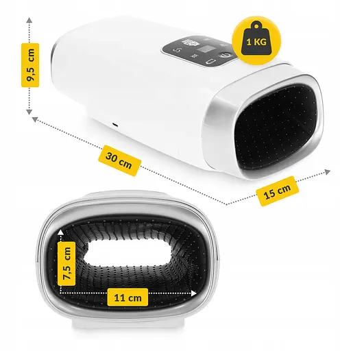 Масажер для рук 4FIZJO Ultra багатофункціональний, з підігрівом White (P-5905973403511) - фото 8