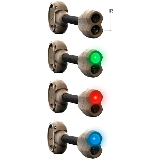 Фонарь на шлем Princeton Tec Switch RGB / IR 10 lm Tan - фото 8