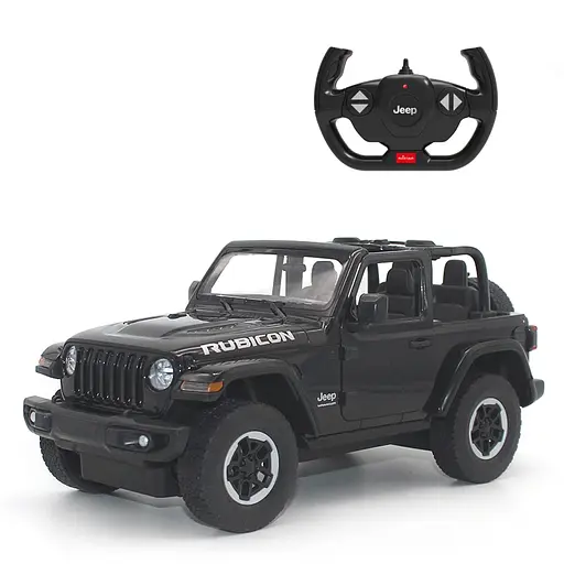 Машинка Rastar Jeep Wrangler JL на управлінні 1:14 чорний 79400