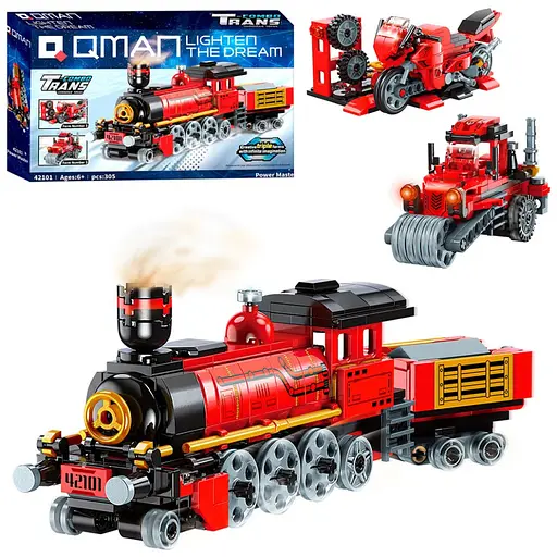 Дитячий конструктор 3 в 1 Qman 42101Q 305 деталей - фото 1