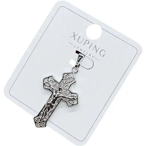 Кулон-хрест Xuping із камінням у золоті 18K Ювелірний сплав - фото 1