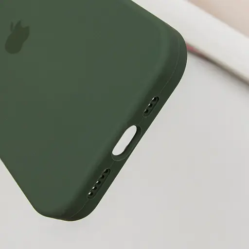 Чохол Silicone Case Full Protective (AA) для Apple iPhone 15 Pro (6.1) Зелений / Cyprus Green - фото 5