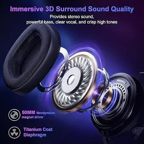 Беспроводная игровая гарнитура FC400 2,4 ГГц с микрофоном для ПК, PS5, PS4, игровые наушники Bluetooth - фото 5