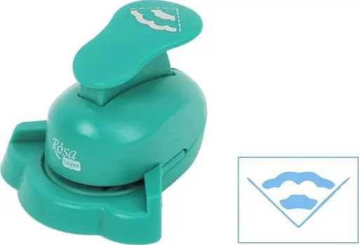 Кутовий діркопробивач для фото Візерунок №16 2,5см Rosa Talent - фото 1