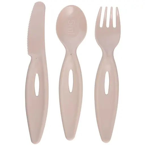 Набір столових приборів Canpol babies виделка, ніж та ложка рожевий (31/418_pin)