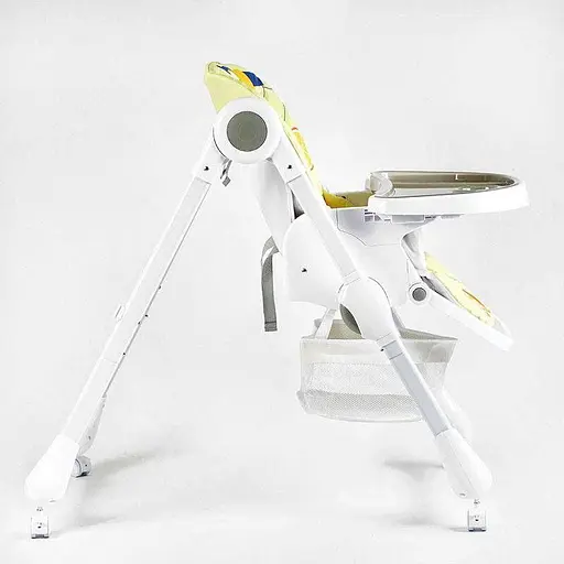 Стульчик для кормления Joy K-94011, мягкий чехол ПВХ, 4 колеса, съемный столик, корзина, в коробке - фото 5