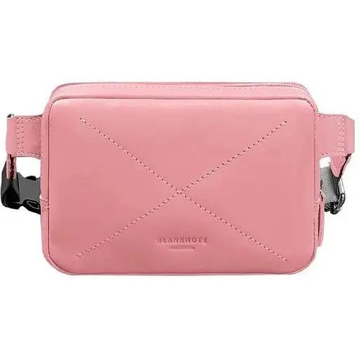 Шкіряна жіноча поясна сумка Dropbag Mini рожева - фото 1