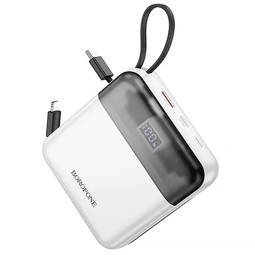 Портативний ЗП Power Bank Borofone BJ64A Distinct 22.5W+PD20W with cable 20000 mAh White