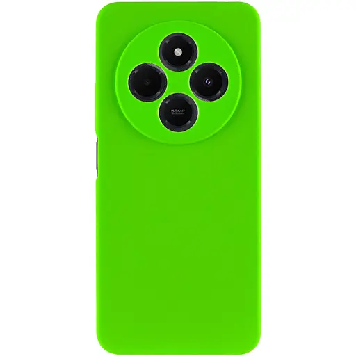 Чохол Lakshmi Silicone Cover Full Camera AA для Xiaomi Redmi 14C/Poco C75 Салатовий/Neon Green - фото 2