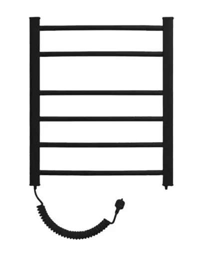 Рушникосушарка електрична Heizung EG 6/55 ліва з терморегулятором 660x550 мм Чорний 30412 - фото 1