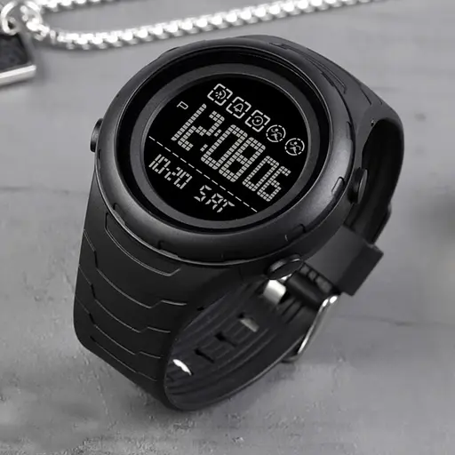 Наручний годинник чоловічий 1674 All Black Skmei acs0030633 - фото 5