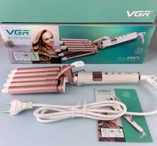 Плойка волна для волос VGR V-528 с керамическим покрытием и регулировкой температуры 45 Вт - фото 4