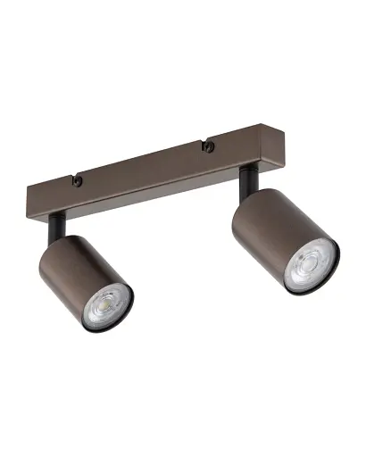 Світильник поворотний, спот TK Lighting 6180 Top GU10 2x10W IP20 коричневий - фото 1