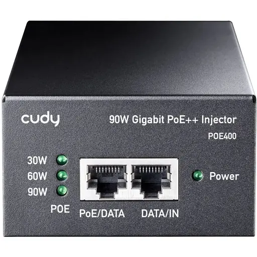 Адаптер PoE Cudy Iнжектор POE400, 90W Gigabit PoE+/PoE Injector - фото 2