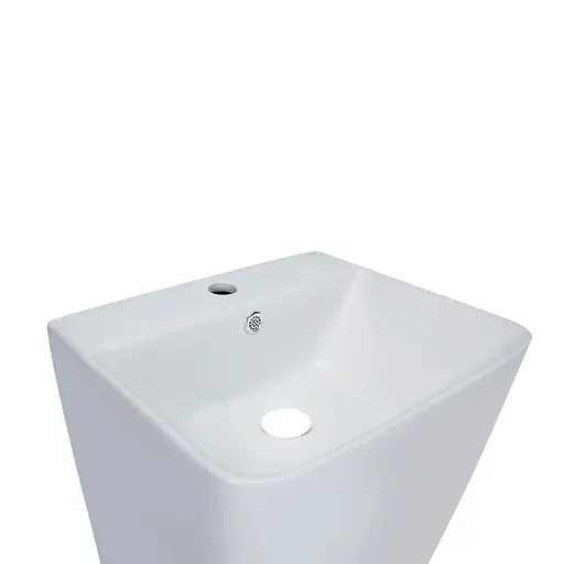 Умивальник підлоговий Qtap Tern 440x380x830mm White QT1711G302WN, Білий - фото 4