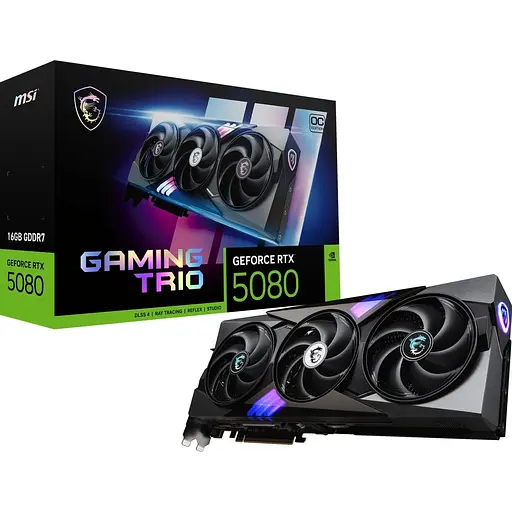 Видеокарта MSI GeForce RTX 5080 16 GB GAMING TRIO OC UA [127128]