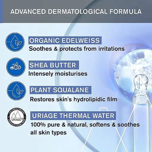 Молочко для тела Uriage Bebe 1st Moisturizing Milk увлажняющее для детей и младенцев 500 мл - фото 8