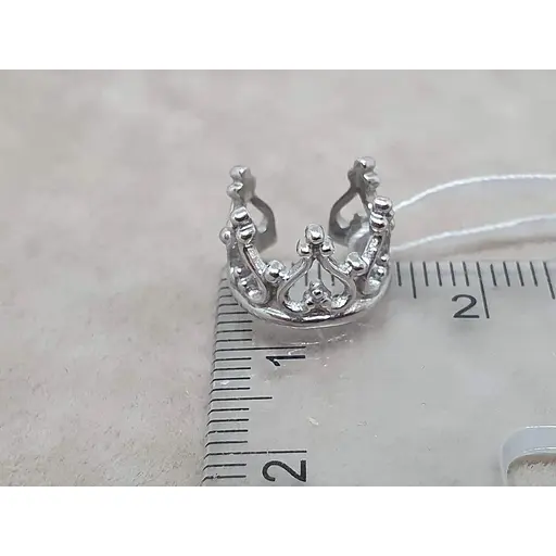 Серебряная серьга-кафф на хеликс Ирий Корона. 4760 - фото 4