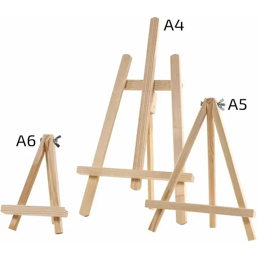 Мольберт настільний ROSA Studio А4 сувенірний 21×21×37см макс висота полотна 30 см  - фото 2