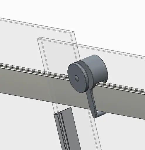 Бічна стінка для кабіни Koer SR SW01-90x200-TR-07 прозоре скло Easy Clean 8 мм, graphite KR5382, прозоре, графіт - фото 9