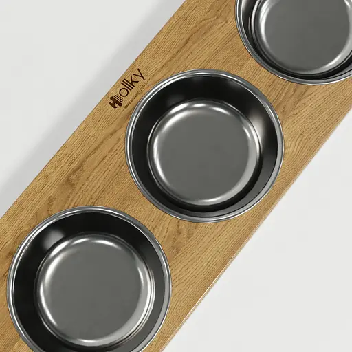 Hollky Base Bar — три миски на підставці (3 × 0,45 л) - фото 9