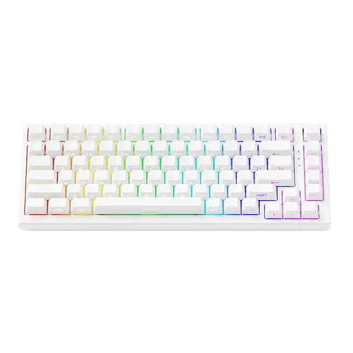 Клавиатура Akko TAC75 HE AstroAim Magnetic Switch Side Printed White (TAC75-HEAAMS-SP-W) - фото 1