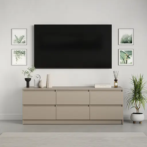 Тумба під телевізор MebelStar Нео 6Ш 150x43x53 см Кашемір (MBS-1282) - фото 2