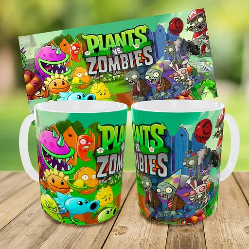 Набор детский растения против зомби рюкзак 36х27см сумка-бананка, кружка с принтом для мальчика (01572) - фото 9