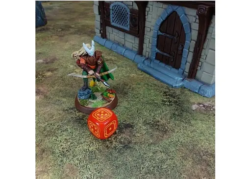 Набір кубиків Crosshairs Compact D6: Cobalt&Red (20 шт.) (STCA01) - фото 4