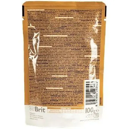 Влажный корм Brit Premium Cat pouch для стерилизованных кошек печень 100 г - фото 5