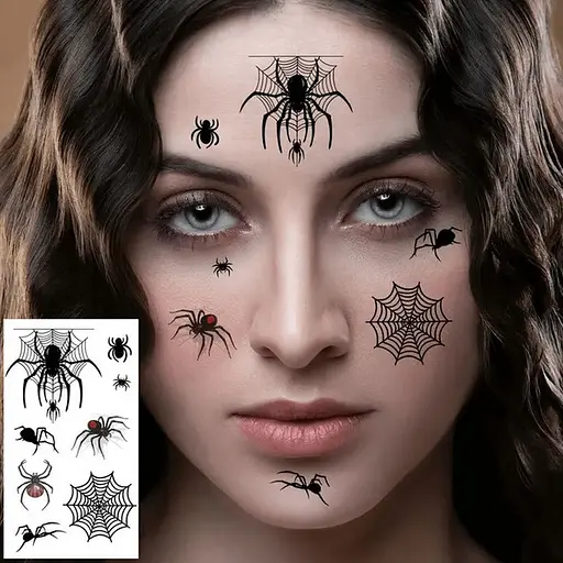 Набор детских временных татуировок "Halloween black" Fresh Tattoo tatto-halloween-black-set-30 - фото 4