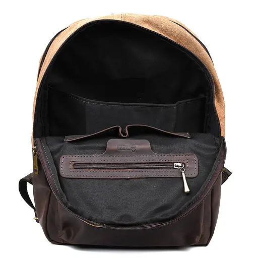 Кожаный мужской рюкзак TARWA 40х31х13 см nsa0001344 - фото 7