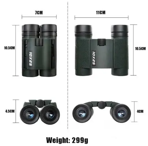 Бинокль WG25 10x25 IPX67 (диапазон - 5000м) - фото 5