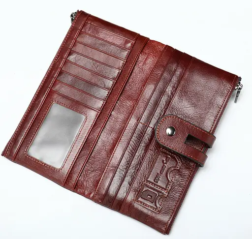 Женский кожаный кошелек Vintage 10х19х2.5 см acs0015496 - фото 4