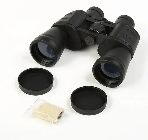 Бинокль полевой 10х50 для охоты и туризма (Черный) - фото 5