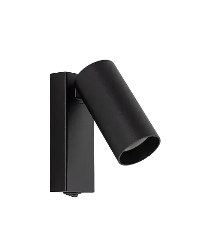 Бра, настінний світильник Nowodvorski 11763 Fourty GU10 1x10W IP20 чорний - фото 1