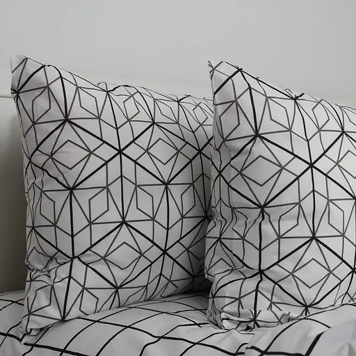 Комплект наволочок ТЕП Quadro Stars скрутка сірий 70 x 70 см (2-04245_32288) - фото 2